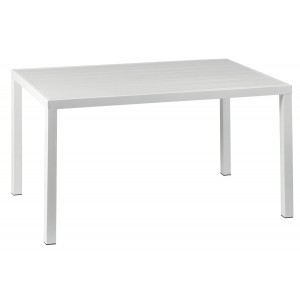 Παραλ/μο Τραπέζι Αλουμινίου Με Λευκό Pollywood 134 x 84 x 72(H)cm