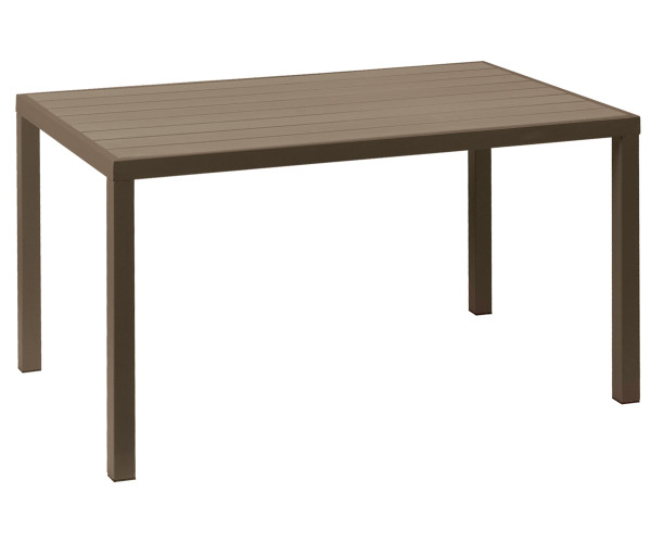 Παραλ/μο Τραπέζι Αλουμινίου Με Καφέ Pollywood 134 x 74 x 72(H)cm Παραλ/μο Τραπέζι Αλουμινίου Με Καφέ Pollywood 134 x 74 x 72(H)cm