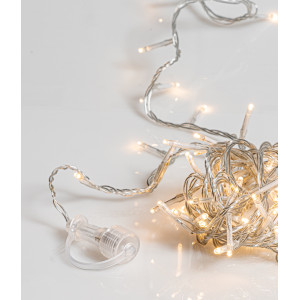 320Led Λαμπάκια Με Επέκταση,Πρόγραμμα Και Μετασχηματιστή Ip44 ,Διάφανο Καλώδιο/Θερμό Λαμπάκι Day Light, (5cm Απόσταση) 16 Μέτρα (Kelvin: 3.500 - 4.000)