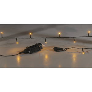 500Led Amber Λαμπάκια Με Πρόγραμμα,Επέκταση Και Μετασχηματιστή Ip44 ,Πράσινο Καλώδιο/Θερμό Λαμπάκι 25 Μέτρα (Kelvin: 2.100 - 2.300) Με Καρούλι Αποθήκευσης