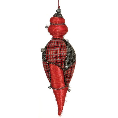 Πάνινη Χριστουγεννιάτικη Μπάλα 23cm