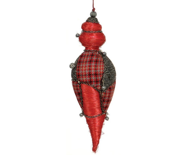 Πάνινη Χριστουγεννιάτικη Μπάλα 23cm