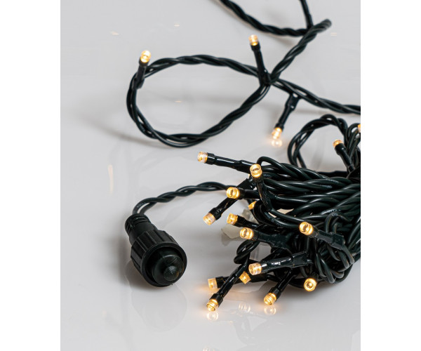100Led Λαμπάκια 5mm Με Επέκταση Και Σούκο Μπρίζα Πράσινο Καλώδιο/Θερμό Λαμπάκι 10 Μέτρα (Kelvin: 2.500 - 2.800)