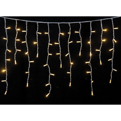 300Led Σταθερή Ασύμμετρη Κουρτίνα Rubber Με Επέκταση Ip65 Και Μπρίζα Σούκο 600 x 70(h)cm,Λευκό Καλώδιο/ Θερμό Λαμπάκι (Kelvin: 2.500 - 2.800)