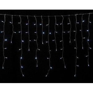 200Led Ασύμμετρη Κουρτίνα Μπαταρίας ΑΑ Με Χρονοδιακόπτη Διάφανο Καλώδιο/Λευκό Λαμπάκι 300 x 70(h)cm.ip44 (Kelvin: 6.000 - 10.000)