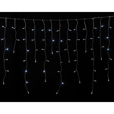 200Led Ασύμμετρη Κουρτίνα Μπαταρίας ΑΑ Με Χρονοδιακόπτη Διάφανο Καλώδιο/Λευκό Λαμπάκι 300 x 70(h)cm.ip44 (Kelvin: 6.000 - 10.000)