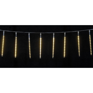 192Led Επεκτεινόμενη Κουρτίνα Με 8 Tube Με Ηλιακό Πάνελ Προγραμμάτων ,Χρονοδιακόπτη Και Ντίμερ ,230 x 30(h)cm