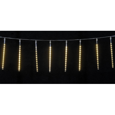 192Led Επεκτεινόμενη Κουρτίνα Με 8 Tube Με Ηλιακό Πάνελ Προγραμμάτων ,Χρονοδιακόπτη Και Ντίμερ ,230 x 30(h)cm