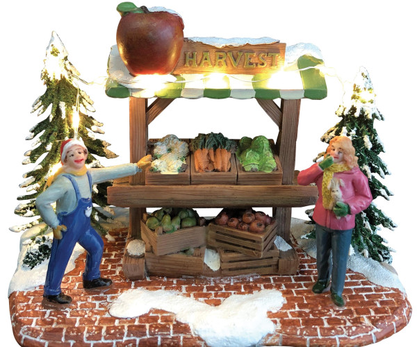 Χριστουγεννιάτικο Διακοσμητικό Όπτικαλ Με Φώς Μπαταρίας ,17,5 x 10,5 x 12(H)cm