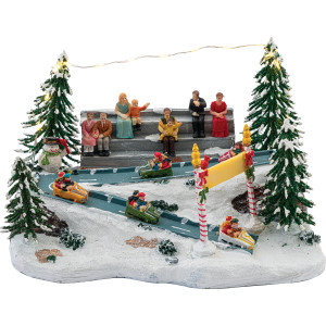 Χριστουγεννιάτικο Διακοσμητικό Όπτικαλ Μπαταρίας ,23,5 x 15,7 x 14,5(H)cm