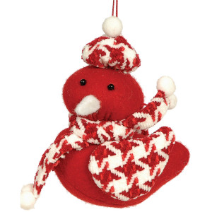 Πάνινο Κρεμαστο Χριστουννιάτικο Στολίδι 12cm