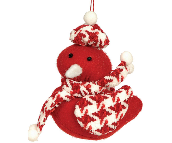 Πάνινο Κρεμαστο Χριστουννιάτικο Στολίδι 12cm