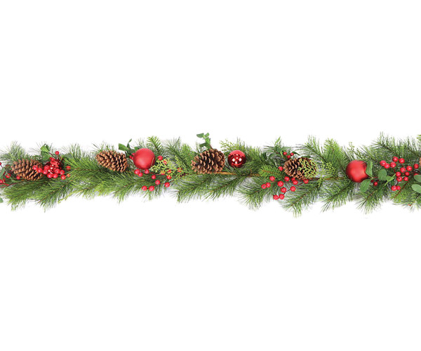 Στολισμένη Χριστουγεννιάτικη Γιρλάντα 150cm