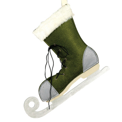 Πάνινη Χριστουγεννιάτικη Διακοσμητική Μπότα 20cm