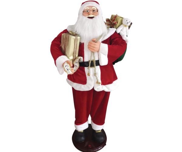 Διακοσμητικός Άγιος Βασίλης Με Μουσική Και Κίνηση 5V 150cm