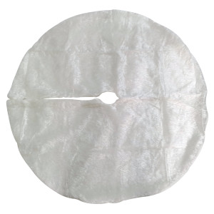 Λευκή Χριστουγεννιάτικη Διακοσμητική Ποδιά 120cm