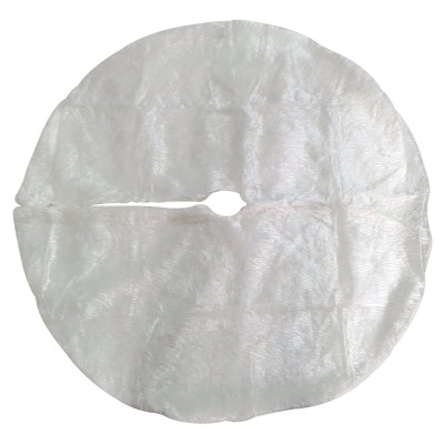 Λευκή Χριστουγεννιάτικη Διακοσμητική Ποδιά 120cm