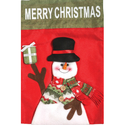 Πάνινος Χριστουγεννιάτικος Διακοσμητικός Σάκος 27 x 41(h)cm