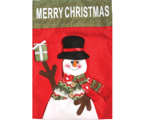Πάνινος Χριστουγεννιάτικος Διακοσμητικός Σάκος 27 x 41(h)cm