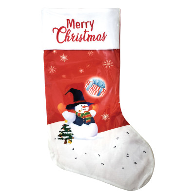 Πάνινη Χριστουγεννιάτικη Διακοσμητική Μπότα 50cm