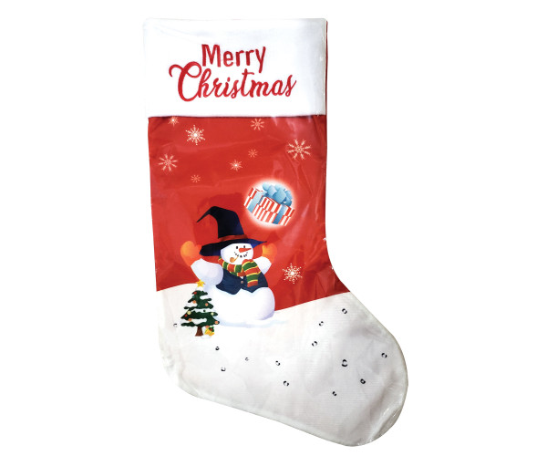 Πάνινη Χριστουγεννιάτικη Διακοσμητική Μπότα 50cm