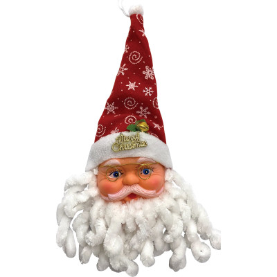 Κρεμαστός Χριστουγεννιάτικος Διακοσμητικός Άγιος Βασίλης 12 x 28cm