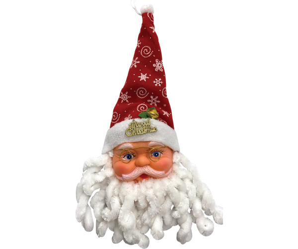 Κρεμαστός Χριστουγεννιάτικος Διακοσμητικός Άγιος Βασίλης 12 x 28cm