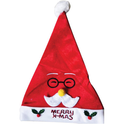 Χριστουγεννιάτικο Σκουφάκι Άγιου Βασίλη 28 x 40cm