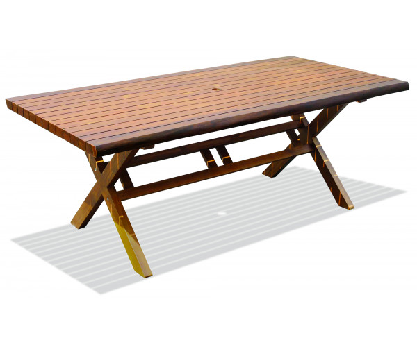 Σταθερό Παραλληλόγραμμο Τραπέζι Acacia Wood 200 x 100 x 76(h)cm