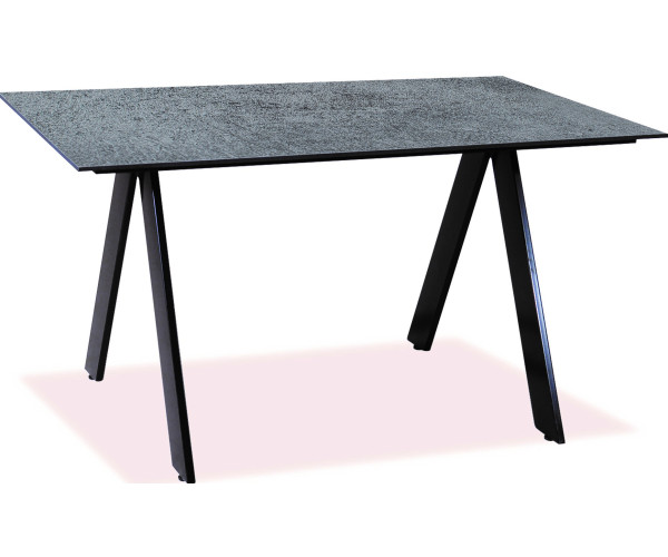 Παραλληλόγραμμο Τραπέζι Αλουμινίου Με Επιφάνεια Compact Hpl Γκρί 120 x 80 x 75(h)cm