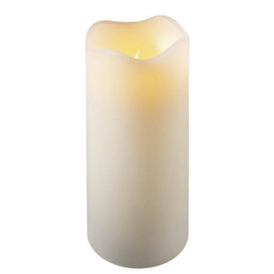 Διακοσμητικό Κερί Μπαταρίας 2 x AA Με Λειτουργία 6 Ωρών Με Θερμό Φωτισμό ,Ø 7 x 9cm