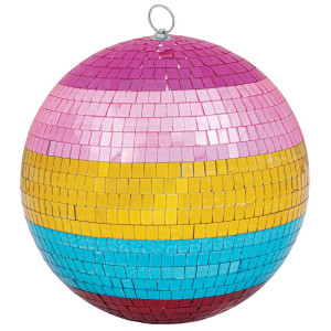 Disco Πολύχρωμη Πλαστική Χριστουγεννιάτικη Μπάλα 30cm