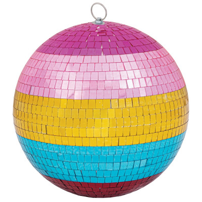 Disco Πολύχρωμη Πλαστική Χριστουγεννιάτικη Μπάλα 30cm