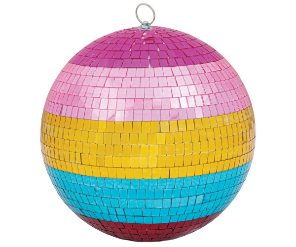 Disco Πολύχρωμη Πλαστική Χριστουγεννιάτικη Μπάλα 25cm