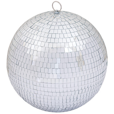 Ασημί Disco Πλαστική Χριστουγεννιάτικη Μπάλα 40cm