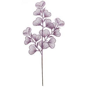 Μώβ Χριστουγεννιάτικο Διακοσμητικό Κλαδί 69(Η)cm