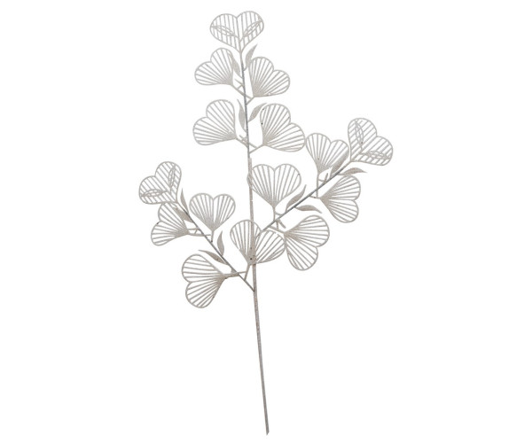 Λευκό Χριστουγεννιάτικο Διακοσμητικό Κλαδί 69(Η)cm