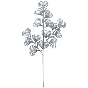 Ασημί Χριστουγεννιάτικο Διακοσμητικό Κλαδί 69(Η)cm