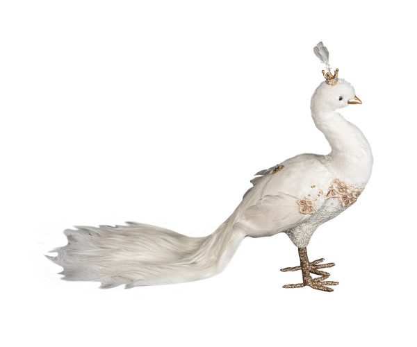 Επιδαπέδιο Χριστουγεννιάτικο Διακοσμητικό Παγώνι 52 x 20 x 33(h)cm