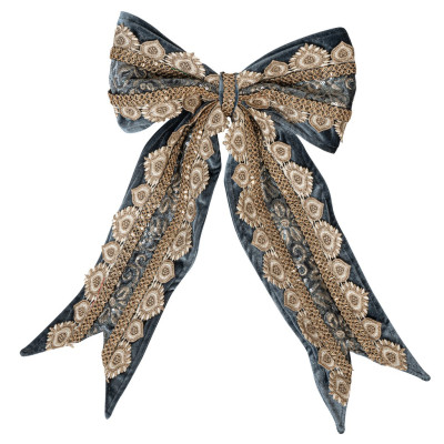 Μπλέ Χριστουγεννιάτικος Φιόγκος 45cm