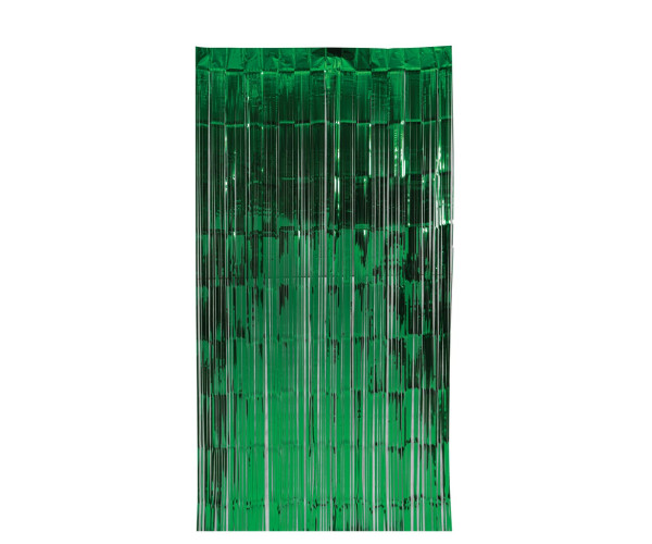 Πράσινο Μεταλλιζέ Διακοσμητική Κουρτίνα 100 x 200(h)cm