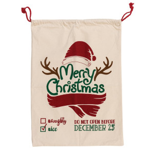 Πάνινος Χριστουγεννιάτικος Σάκος 50 x 70(h)cm
