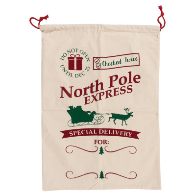 Πάνινος Χριστουγεννιάτικος Σάκος 50 x 70(h)cm