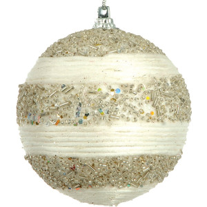 Πλαστική Χριστουγεννιάτικη Μπάλα 10cm,Σέτ/4