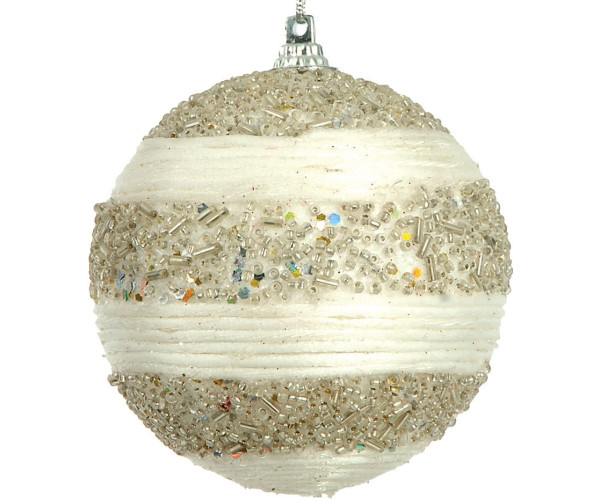 Πλαστική Χριστουγεννιάτικη Μπάλα 10cm,Σέτ/4