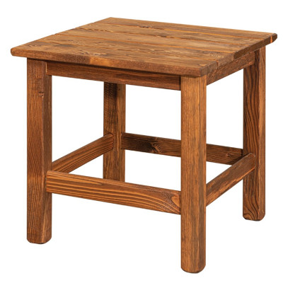 Βοηθητικό Τραπεζάκι Coffee Table Απο Ξύλο Πέυκου 45(w) x 48(L) x 45(h)cm