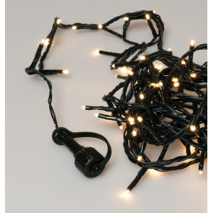 1000Led Φωτάκια Με Επέκταση Και Μετασχηματιστή ,Πράσινο Καλώδιο/Θερμό Λαμπάκι , (5cm Απόσταση) 50 Μέτρα (Kelvin 2.500 - 3.000) , Με Καρούλι Αποθήκευσης 