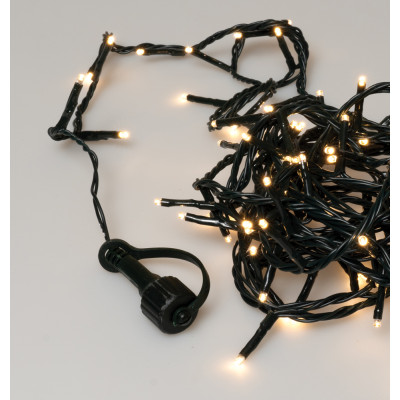 1000Led Φωτάκια Με Επέκταση Και Μετασχηματιστή ,Πράσινο Καλώδιο/Θερμό Λαμπάκι , (5cm Απόσταση) 50 Μέτρα (Kelvin 2.500 - 3.000) , Με Καρούλι Αποθήκευσης 