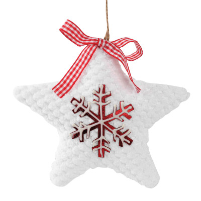 Πλαστική Χριστουγεννιάτικη Μπάλα Αστέρι 14cm