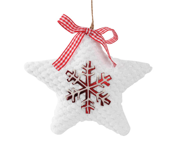 Πλαστική Χριστουγεννιάτικη Μπάλα Αστέρι 14cm